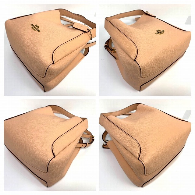 ultimate beautiful goods * free shipping * Coach COACH leather is do Lee 2Way shoulder bag handbag 