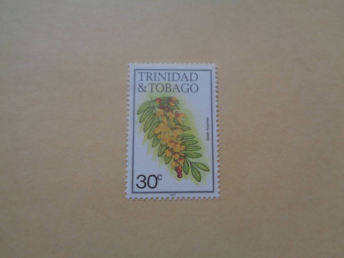 tolinida-dotobago stamp 1987 year Cassia moschattakasia* Moss taka30