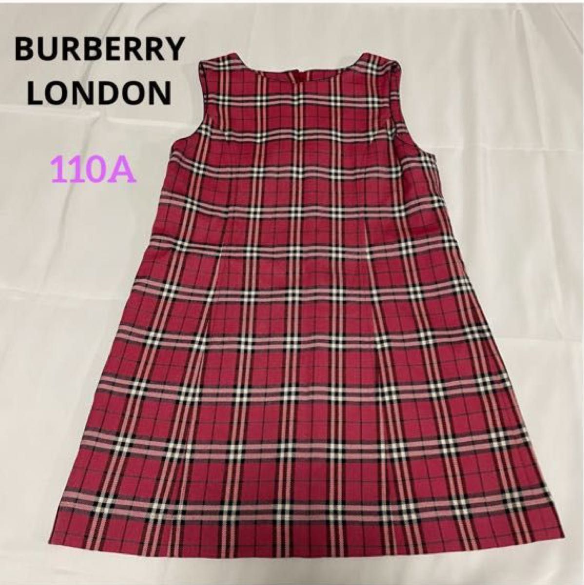 【美品】Burberry ワンピース　110センチ　ノバチェック　ウール チェックワンピース バーバリー