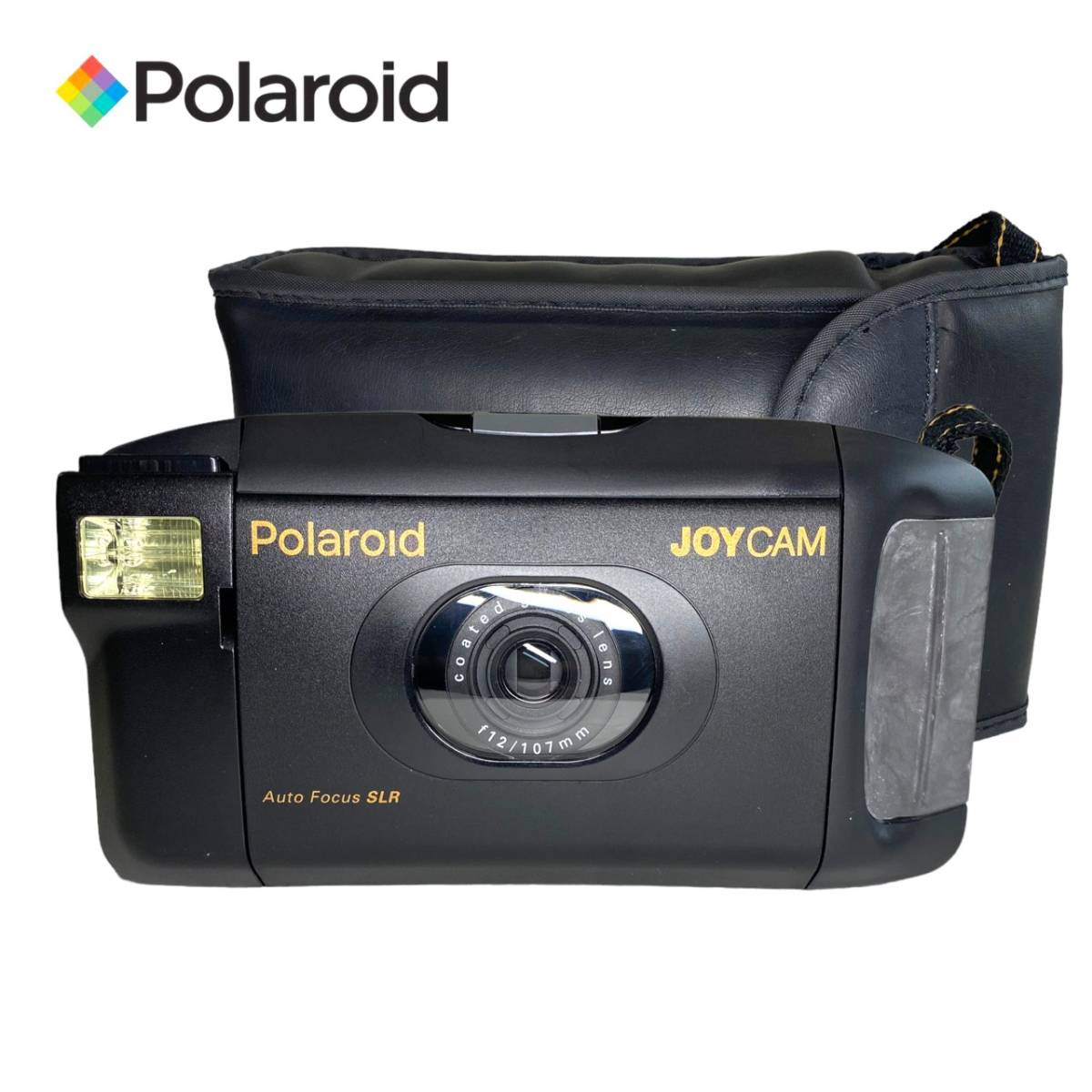 Polaroid ポラロイド JOYCAM インスタントカメラ ケース付 動作未確認_画像1