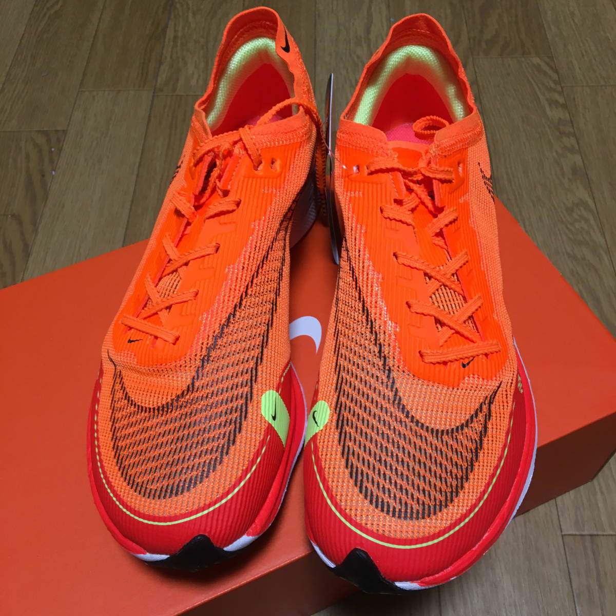 新品 未試着 25 5cm NIKE ZOOMX VAPORFLY NEXT% 2 ORANGE ナイキ 新品 未試着 25 5cm NIKE ZOOMX VAPORFLY NEXT% 2 ORANGE ナイキ