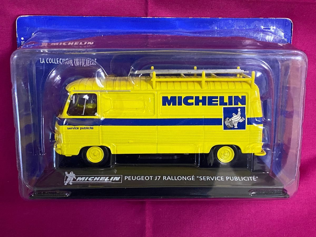 VEREM ミシュラン プジョー ミニカー 模型 黄色 Michelin AltayaミシュランMichelin collection】プジョー トラック