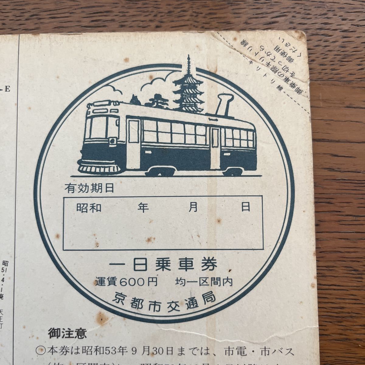 京都市交通局 一日乗車券 記念乗車券_画像6