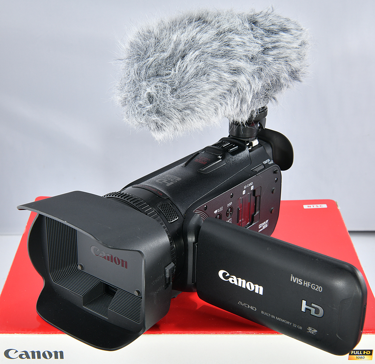 ソフトパープル Canon IVIS HF G20 純正ガンマイクDM-100付き | www 