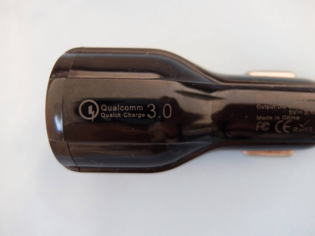 USB充電器 QC3.0 シガーソケット　未使用　パッケージなし_画像4