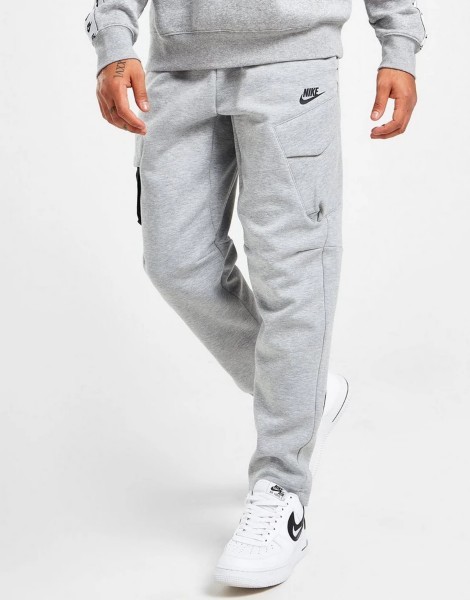 新品タグ付き Lサイズ 灰 海外限定 日本未発売 ナイキ テックフリース カーゴパンツ Nike Tech Cargo Pants テーパード
