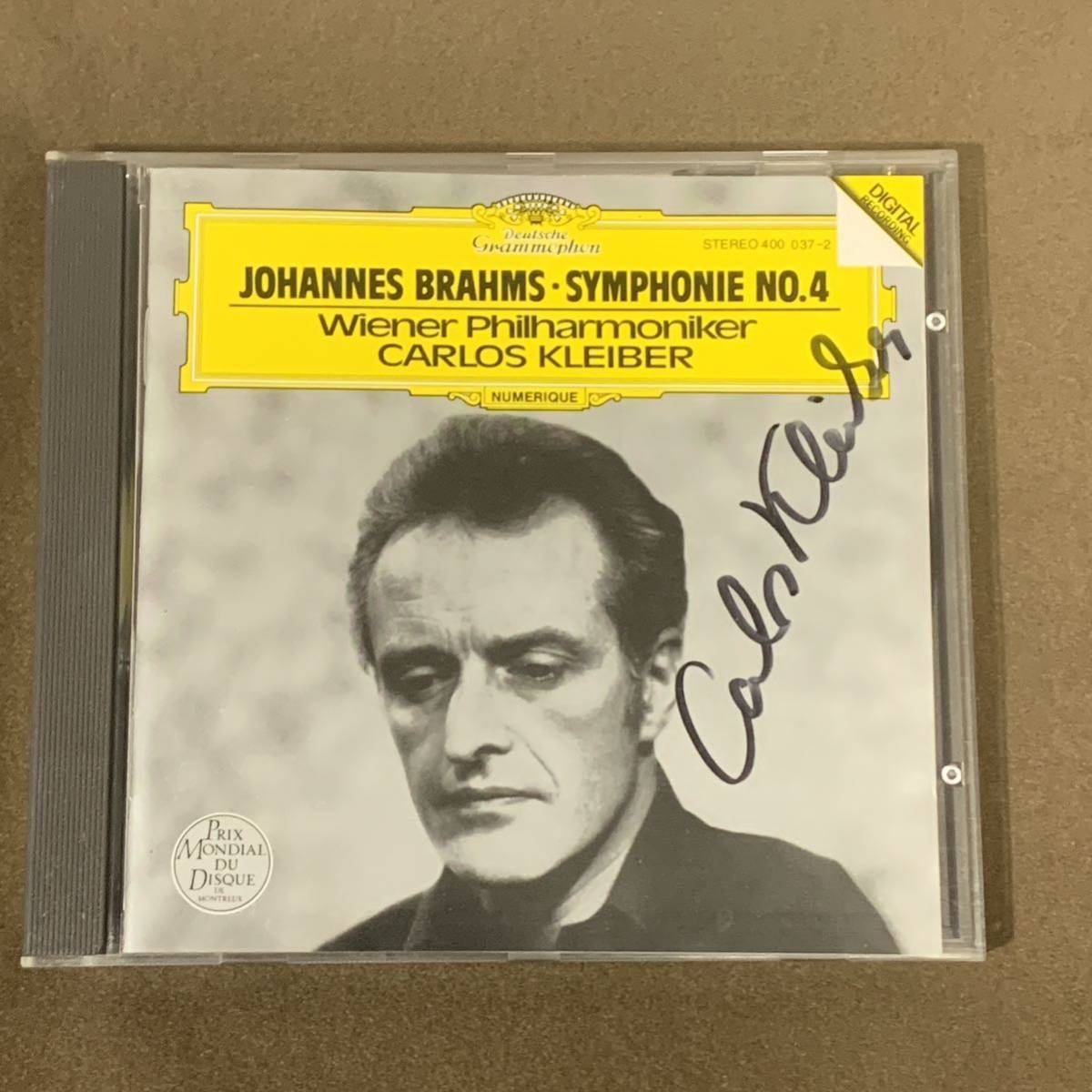 カルロス・クライバー ブラームス 交響曲第4番 サイン入りCDの画像1