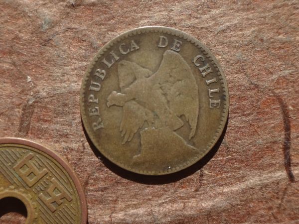 チリ 20Centavos 銀貨 1913年 KM#151.3 (21.7mm, 2.8g)の画像2