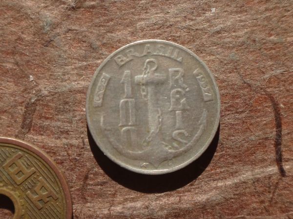 ブラジル 100Reis 白銅 1937年 KM#536 (20.3mm, 4.6g)の画像1