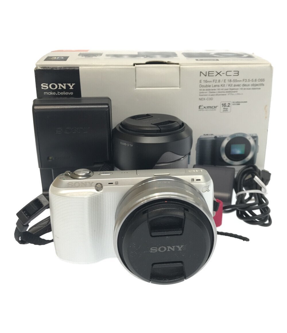 70%OFF!】 ソニー SONY NEX-C3 ダブルレンズキット シルバー NEX-C3D S