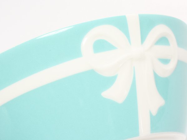 ティファニー ボウル 皿 2点セット ペア 14cm リボン ブルーボックス Tiffany＆Co.の画像7