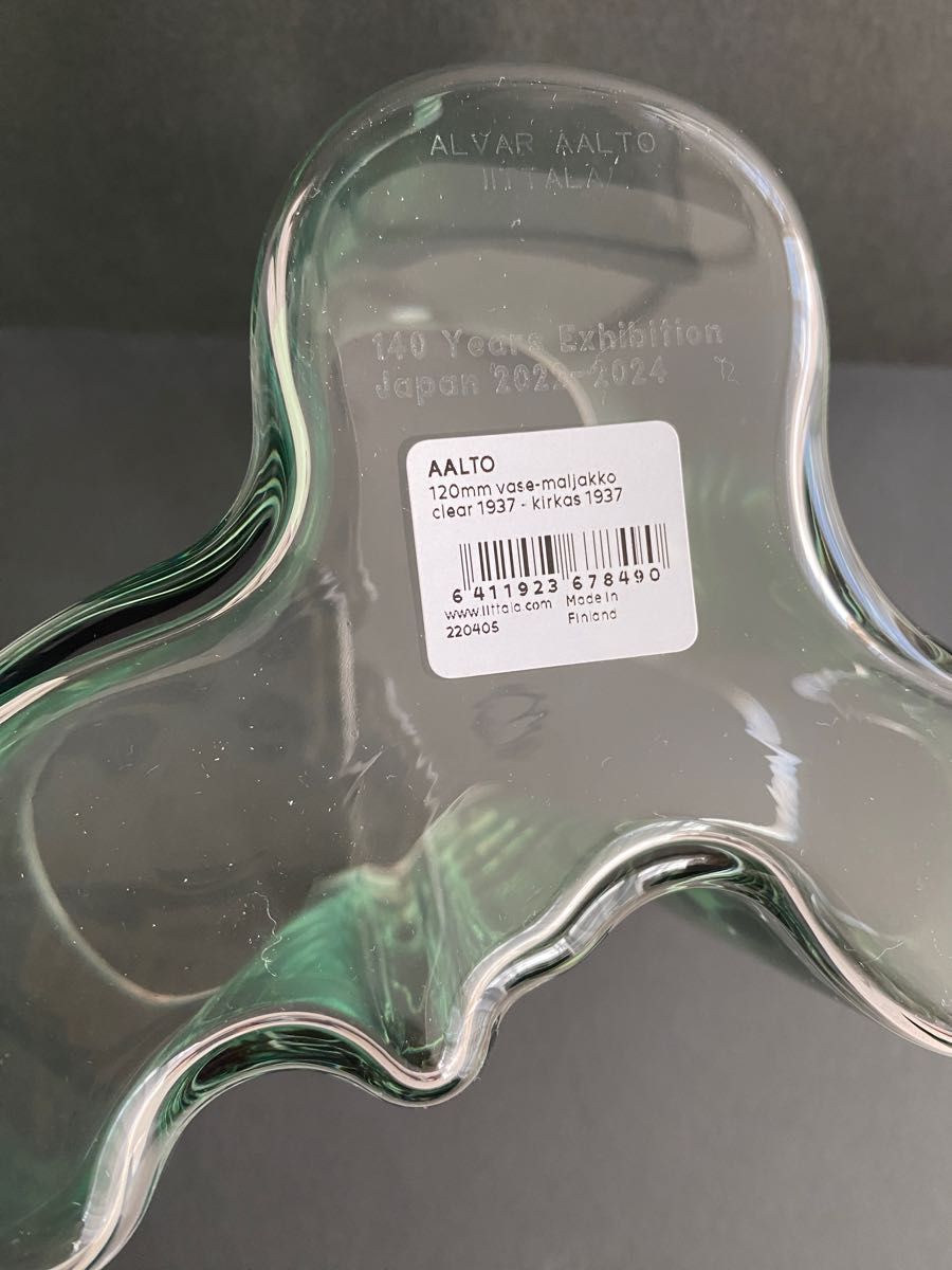 イッタラ展 アアルト ベース クリア1937 120mm 展覧会 限定 イッタラ展 アアルト ベース クリア1937 120mm 展覧会 限定