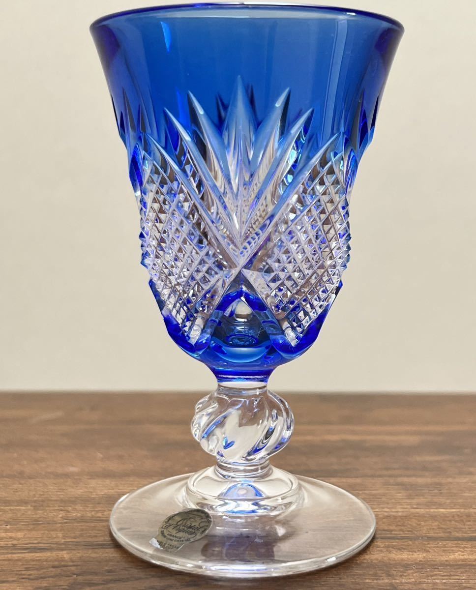 cristal d'arquesクリスタルダルクカットグラス切子未使用　切子グラス ワイングラス アンティーク _画像4