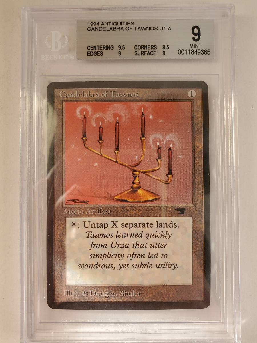 ●MTG● AQ Candelabra of Tawnos(英語 BGS 9)_画像1