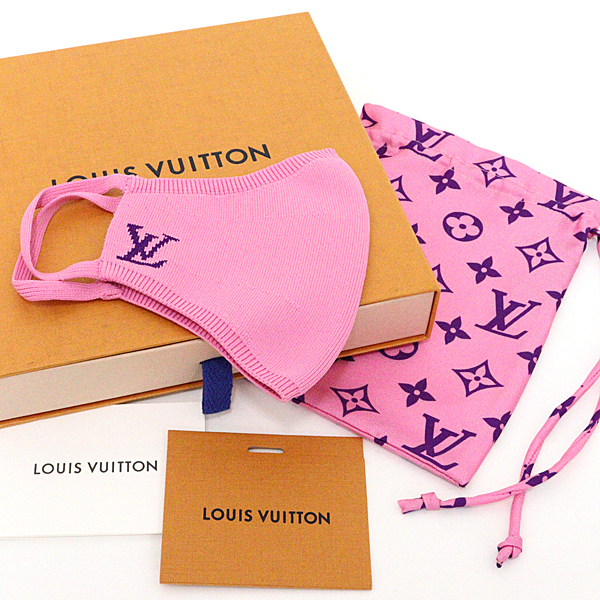 LOUIS VUITTON ルイヴィトン マスク・マイユ マスクカバー ナイロン シルクポーチ MP3087 ピンク 未使用品_画像2