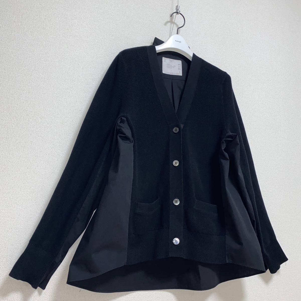 新品 未使用』 sacai サカイ 定番タグ “SCW 013” カーディガン 新品 未使用』 sacai サカイ 定番タグ “SCW 013” カーディガン