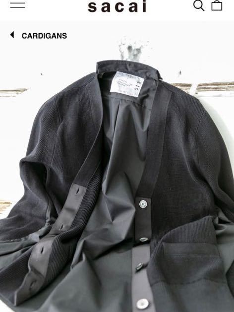 新品 未使用』 sacai サカイ 定番タグ “SCW 013” カーディガン 新品 未使用』 sacai サカイ 定番タグ “SCW 013” カーディガン