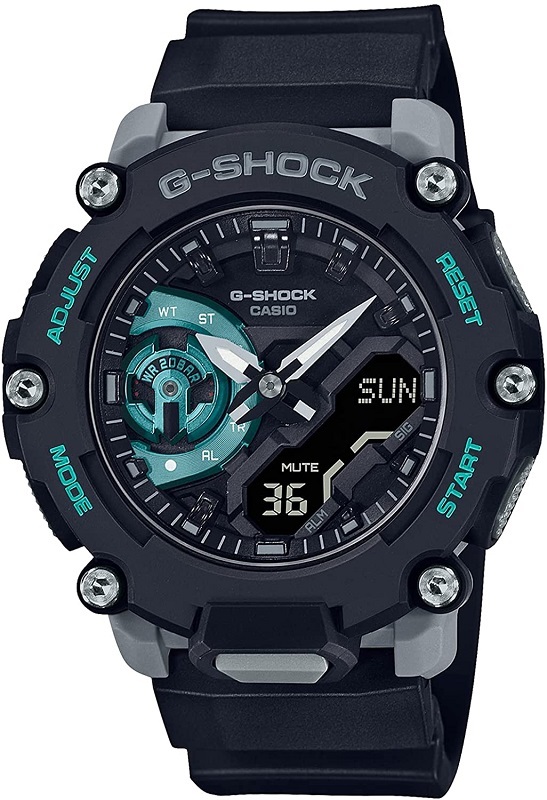 CASIO カシオ 腕時計 G-SHOCK　GA-2200M-1AJF　カーボンコアガード　20気圧防水 ブラック　アナデジ　メンズ