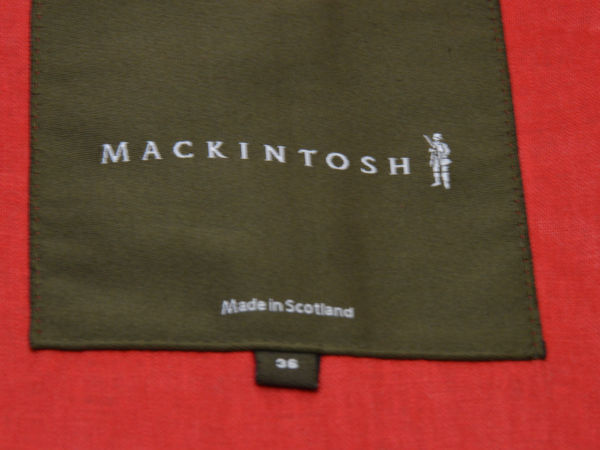 マッキントッシュ MACKINTOSH リネン トレンチコート 36サイズ レッド レディース e_u F-L7406_画像5