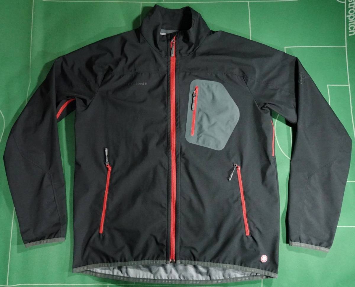 MAMMUTマムート 軽量 防風 ゴアウィンドストッパーシェル Ultimate Light Jacket AF Men ブラック/レッド アジアL 美品