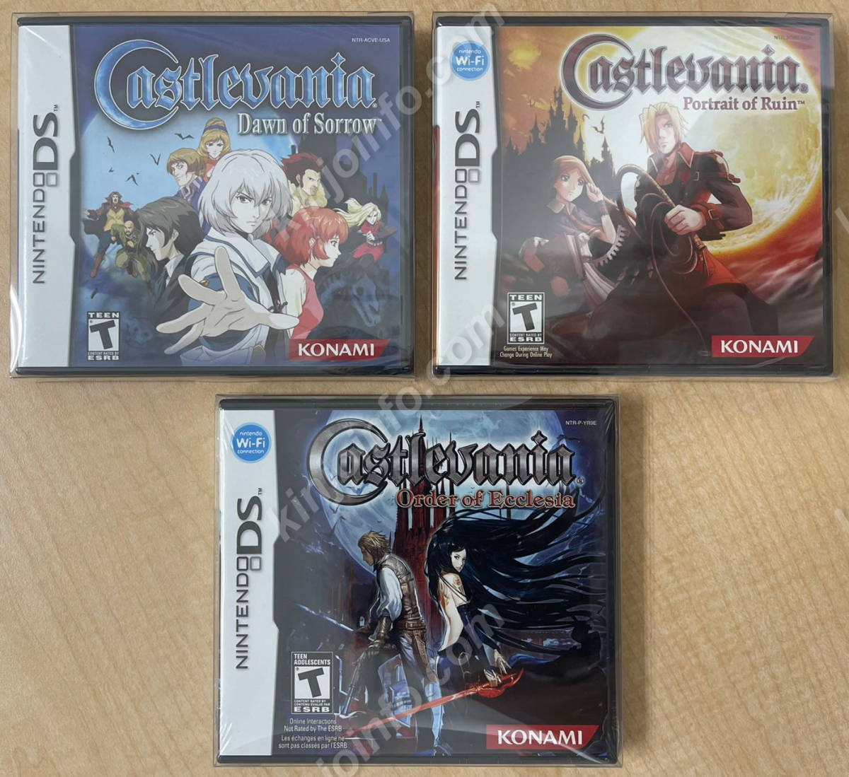 Castlevania（悪魔城）シリーズ３本セット【新品未開封・DS北米版】