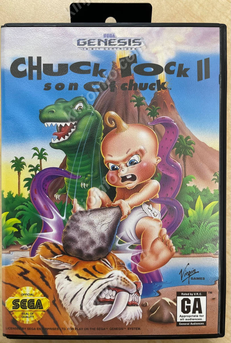 Chuck Rock II: Son of Chuck（チャックロックⅡ）【中古美品・Genesis北米版】