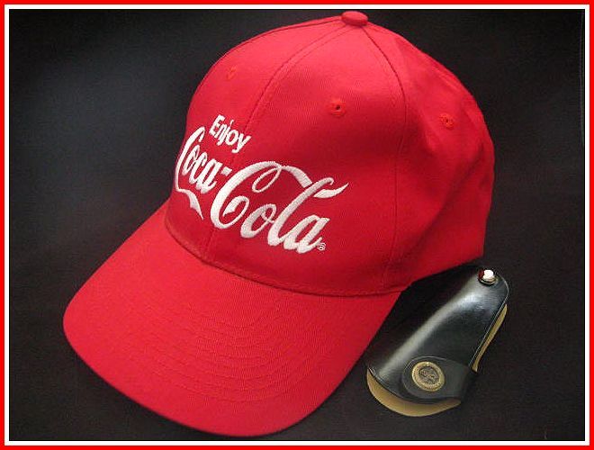 コカコーラ 帽子/キャップ＆キーケース/キーホルダー(靴べら付)2点セット