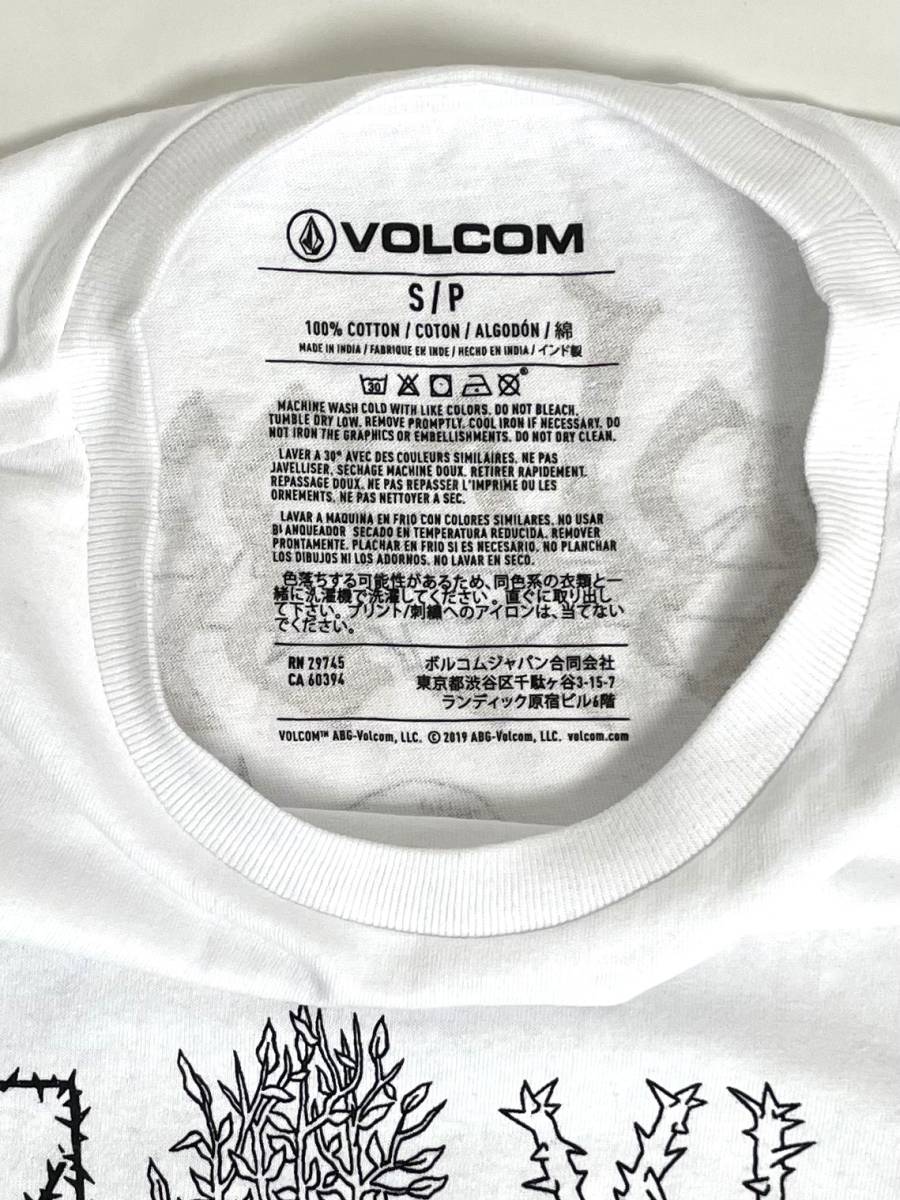 VOLCOM ボルコム A3642200WHT① メンズ XLサイズ 長袖Tシャツ プリントロンティー ロンT ホワイト色 髑髏 ヴォルコム 新品 即決 送料無料_画像4