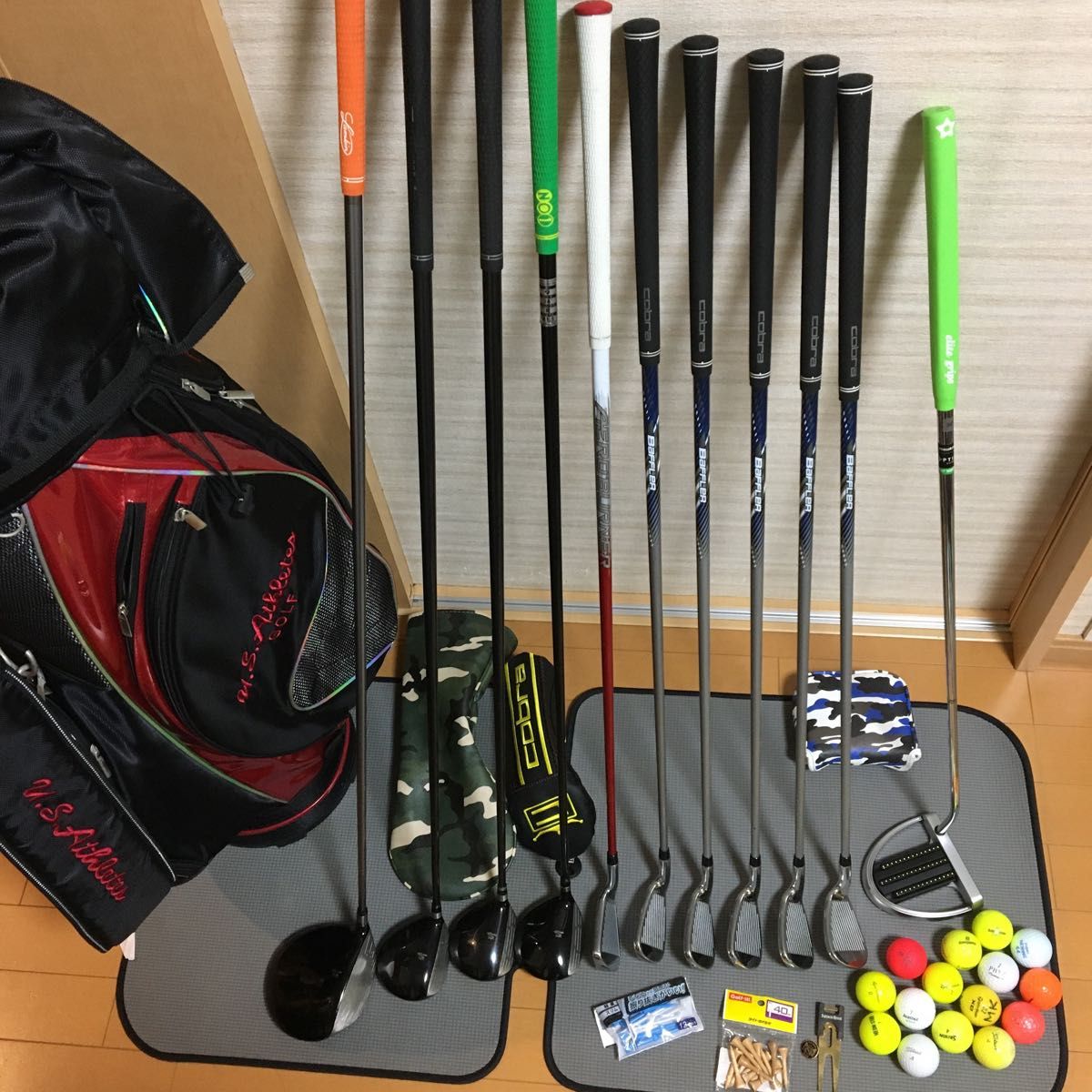 初心者メンズ ゴルフクラブセット キングコブラ、テーラーメイド