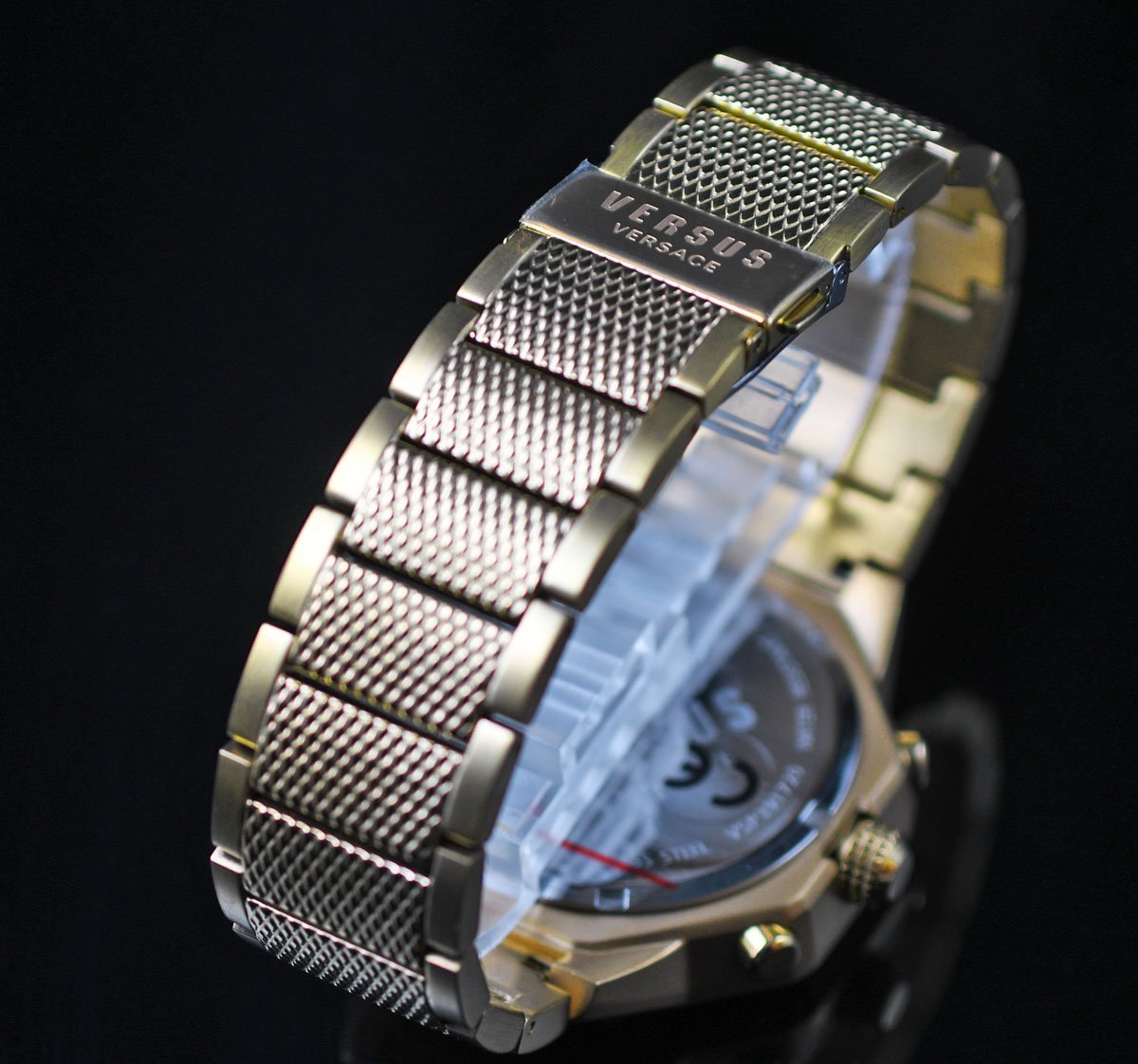新品1円 ヴェルサーチVERSACE ヴェルサスVERSUSヴェルサーチェ50m防水 クロノグラフ 腕時計 イタリアン 日本未発売 メンズ 新品_画像6