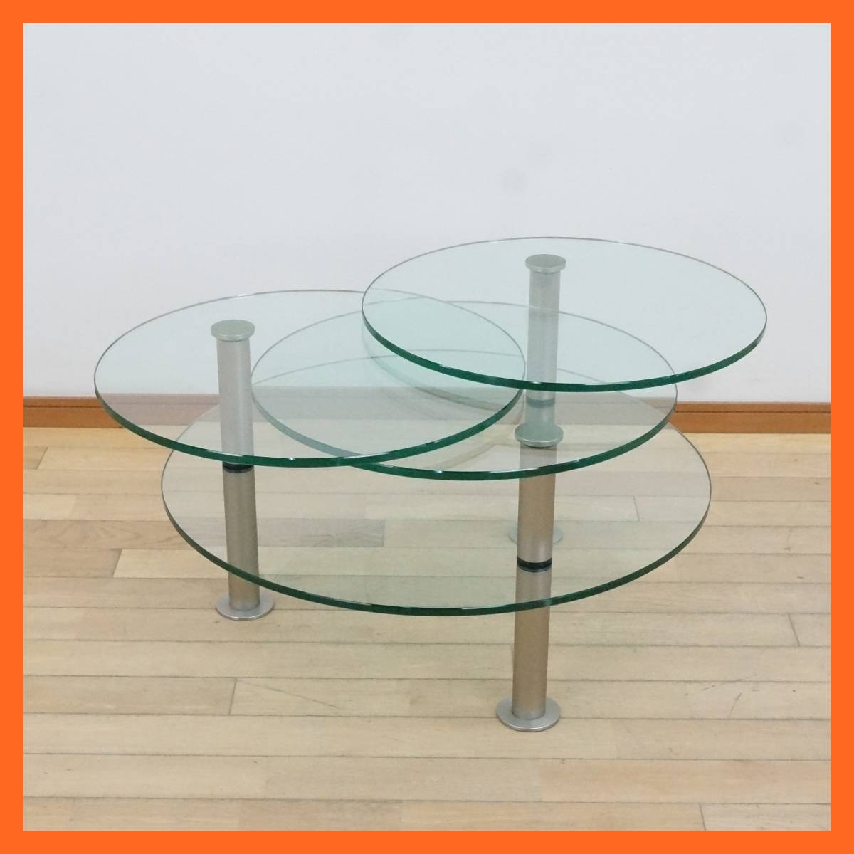 東ハ:【MOLLER DESIGN/モラーデザイン】Gironda ジロンダ テーブル 可変式 ガラス サイドテーブル コーヒーテーブル モダンインテリア