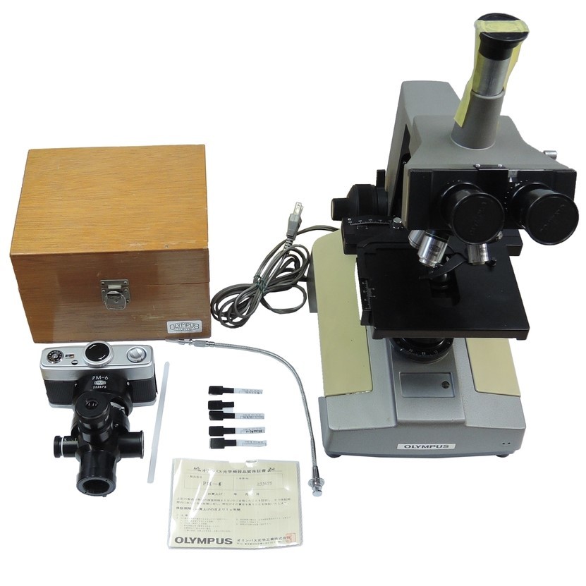 * operation verification settled * OLYMPUS BHC living thing microscope PM-6 camera specification :WF10× FK5× HI100 10 40 4/ Olympus / receipt possible 