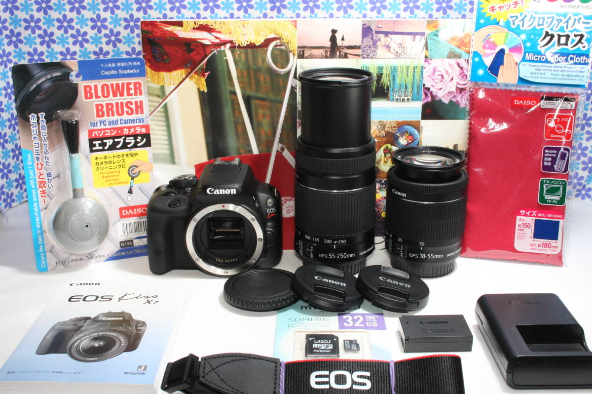 最大49%OFFクーポン Canon EOS KISS X7 Wズームキット 一眼レフ カメラ