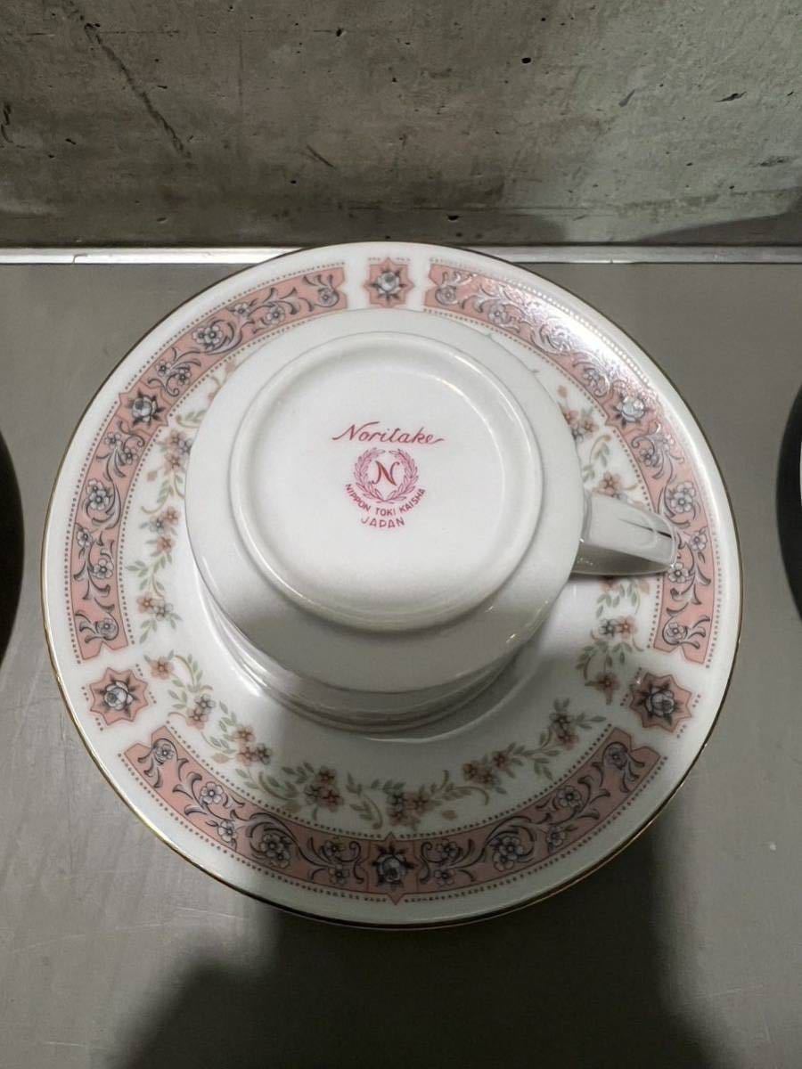 ノリタケ Noritake カップ&ソーサー 美品 花柄 日本陶器会社 未使用品 保管品