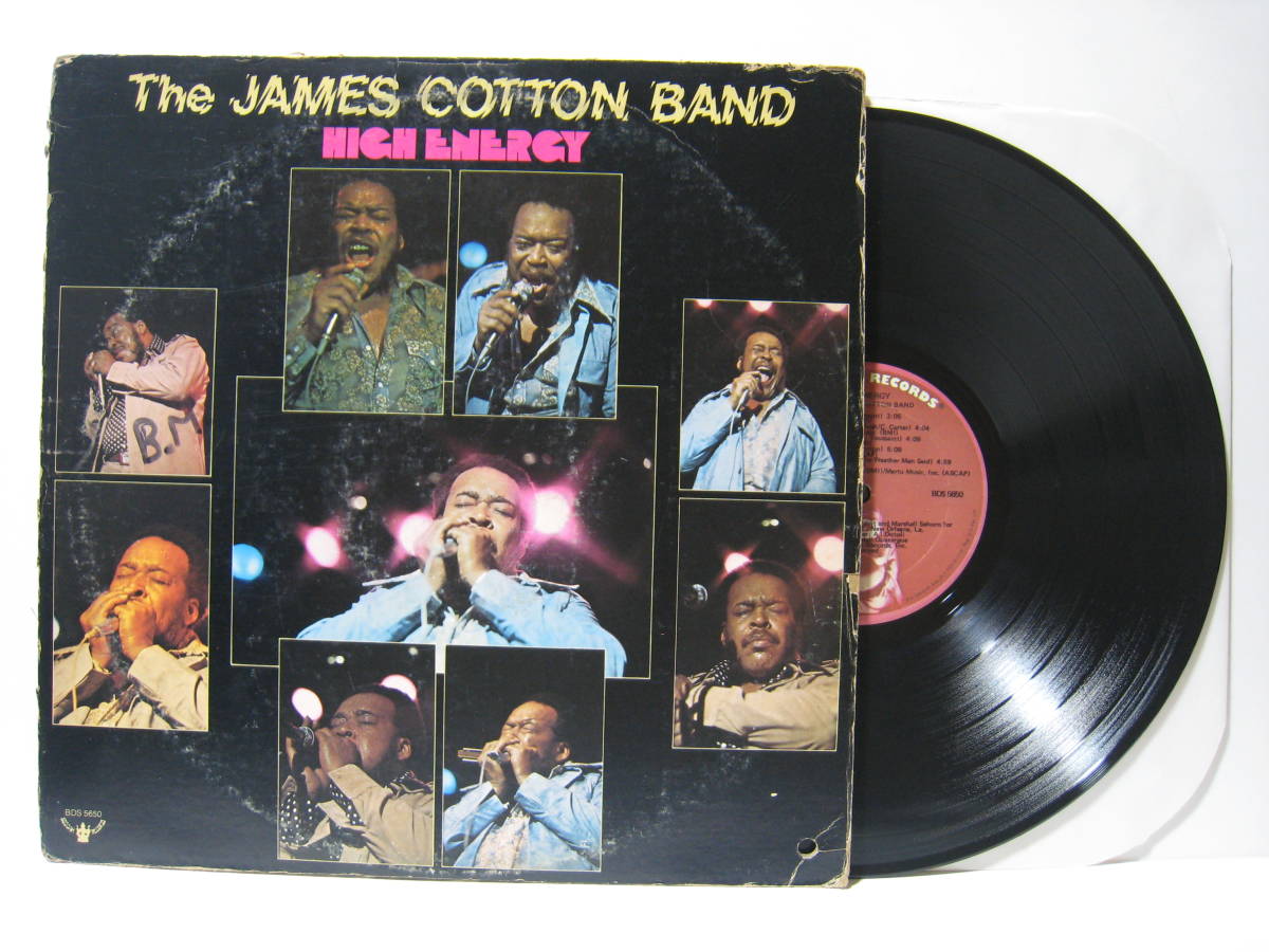 【LP】 THE JAMES COTTON BAND / HIGH ENERGY US盤 ジェームス・コットン・バンド ハイ・エナジー MAT MURPHY JAMES BOOKER_画像1