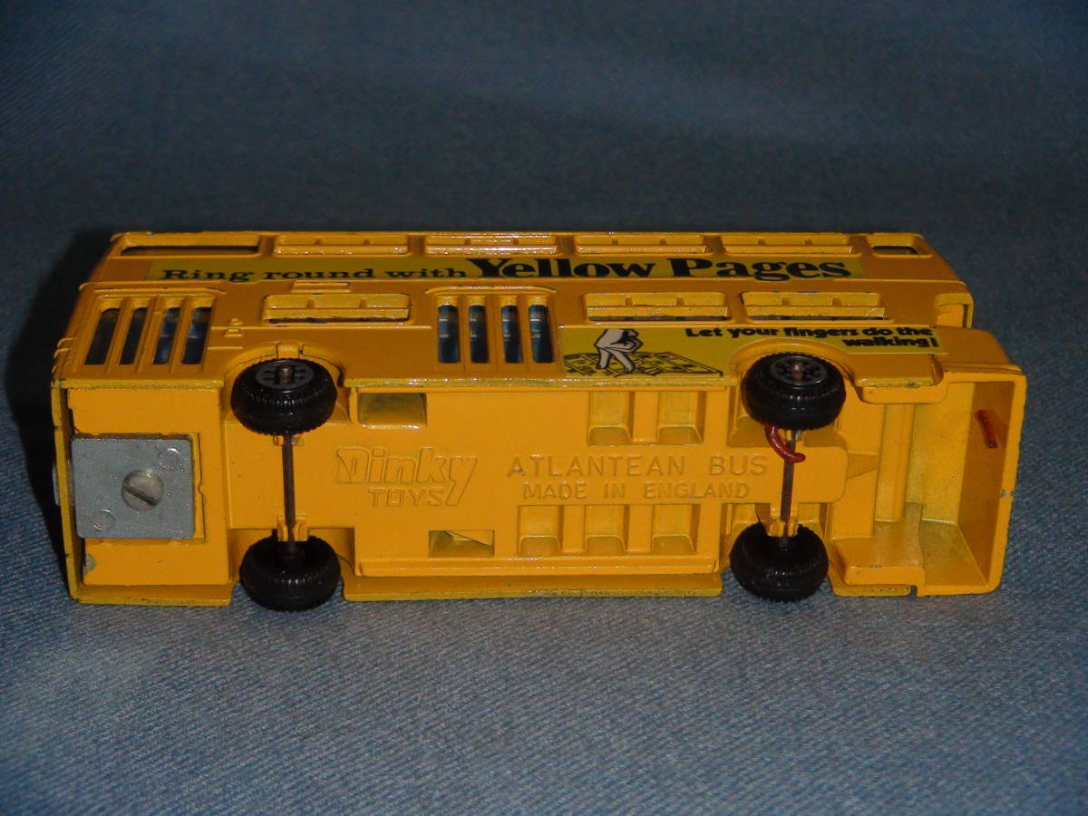 1970 period old britain Dinky 1/72 rank Ray Land *a tiger nti Anne 2 floor . bus * yellow page / telephone book advertisement * mountain blow color 