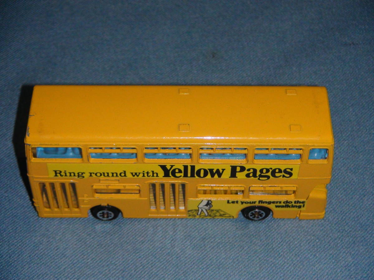 1970 period old britain Dinky 1/72 rank Ray Land *a tiger nti Anne 2 floor . bus * yellow page / telephone book advertisement * mountain blow color 