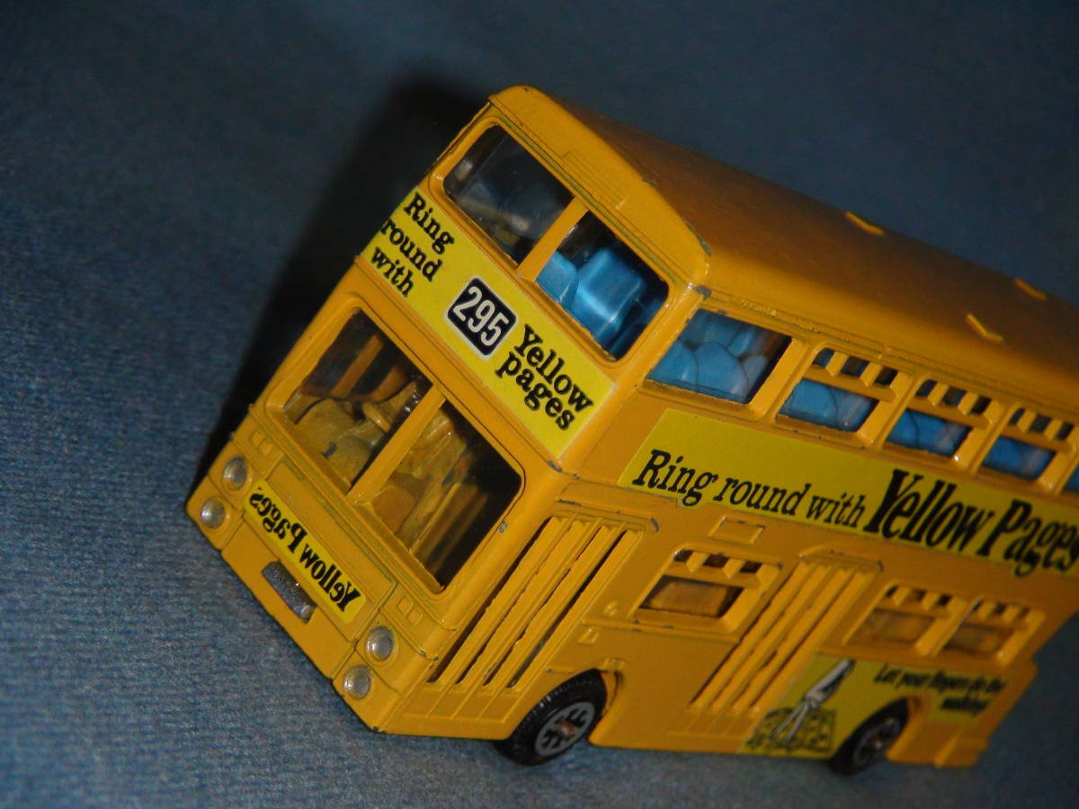 1970 period old britain Dinky 1/72 rank Ray Land *a tiger nti Anne 2 floor . bus * yellow page / telephone book advertisement * mountain blow color 