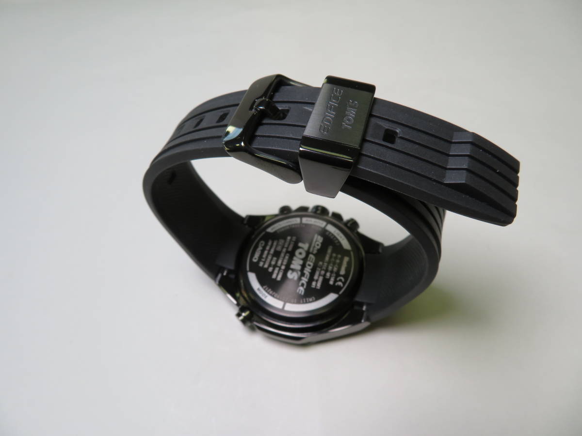 美品　カシオ　CASIO エディフィス ECB-10TMS-1AJR TOM'S Limited Edition 20周年記念 クォーツ ステンレス メンズ腕時計【送料無料】 _画像4