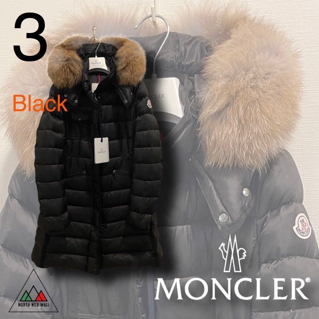 サイズ3 Moncler Hermifur Black エルミファー ファッション ブランド 