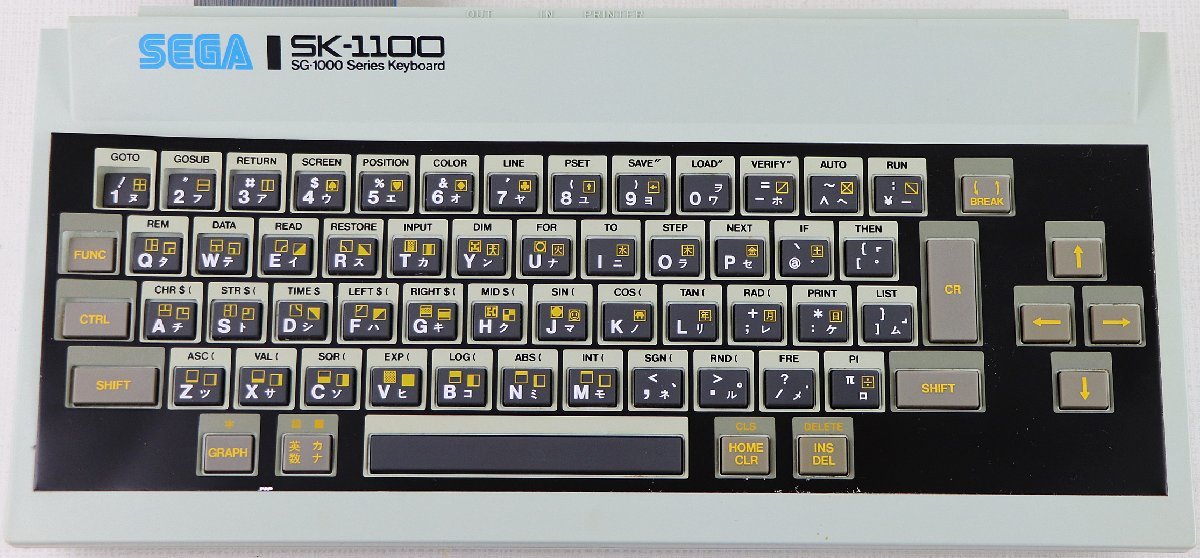 S◇ジャンク品◇セガ・キーボード SK-1100 SEGA/セガ・エンタープライゼス SG-1000 Series Keyboard 箱・取扱説明書つき ※動作未確認の画像3