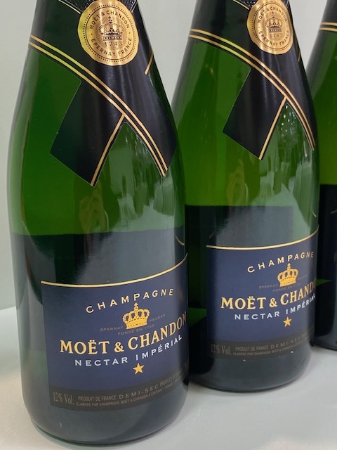 【B-8469】未開栓 MOET＆CHANDON モエ・エ・シャンドン NECTAR IMPERIAL ネクターアンペリアル シャンパン 750ml 12度 4本セット_画像5