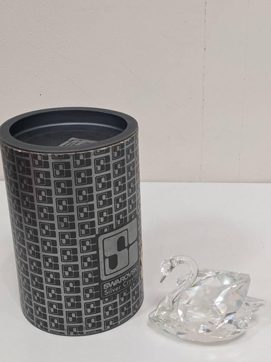 美品 】オーストリア製 SWAROVSKI クリスタル スワン3羽セット