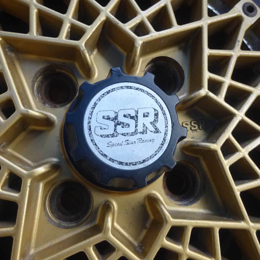 4本SET 会社宛 送料無料 14×6J SSR メッシュ スピードスター アルミ 4穴 PCD 114.3mm +22 ハブ径74mm 旧車 フォーミュラー 特価 NO,X9686_画像3