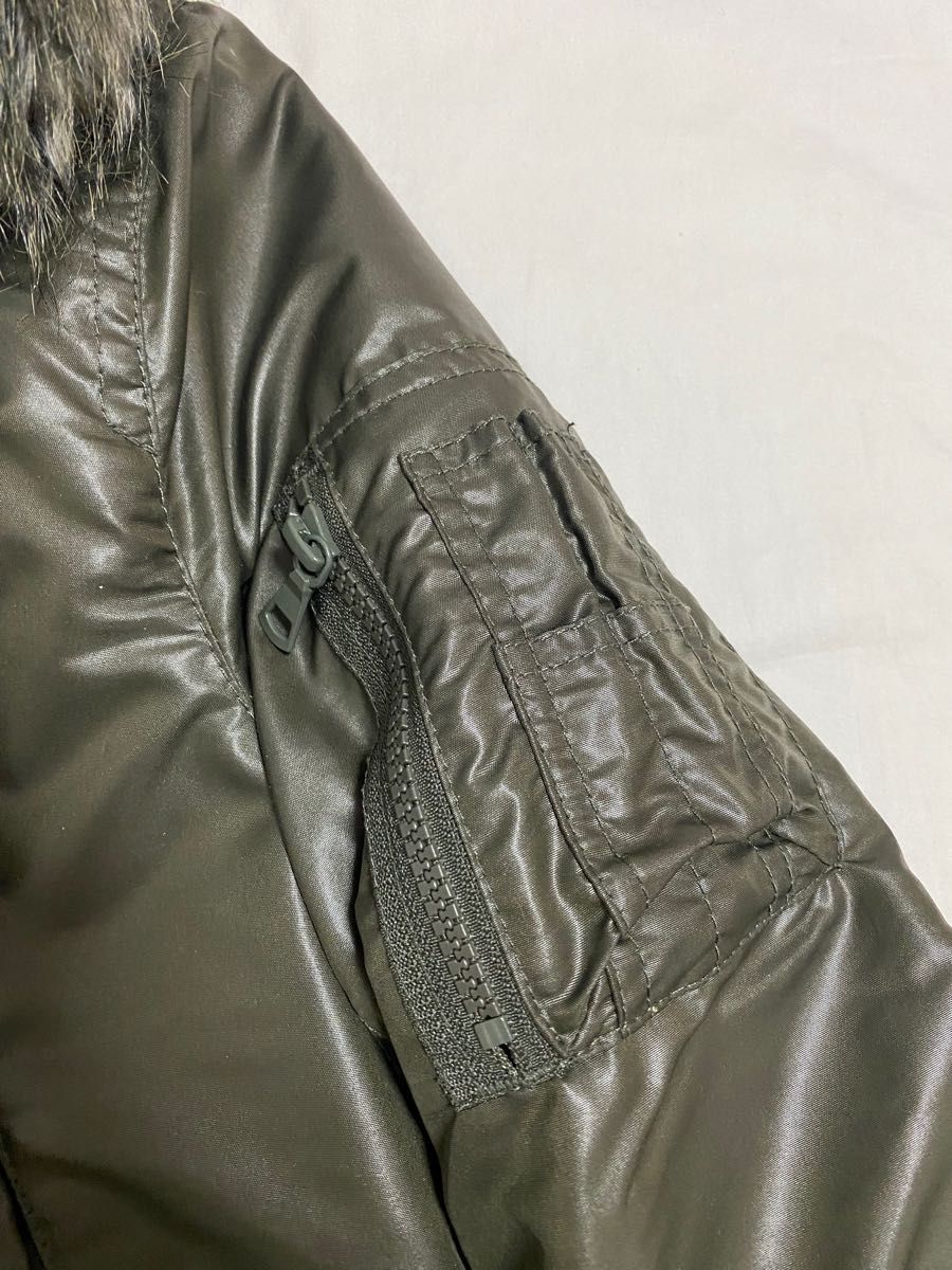 UNIQLO コート オリジナル GARMENT MILITARY モッズコート 中綿 ボアコート アウター ファー S カーキ