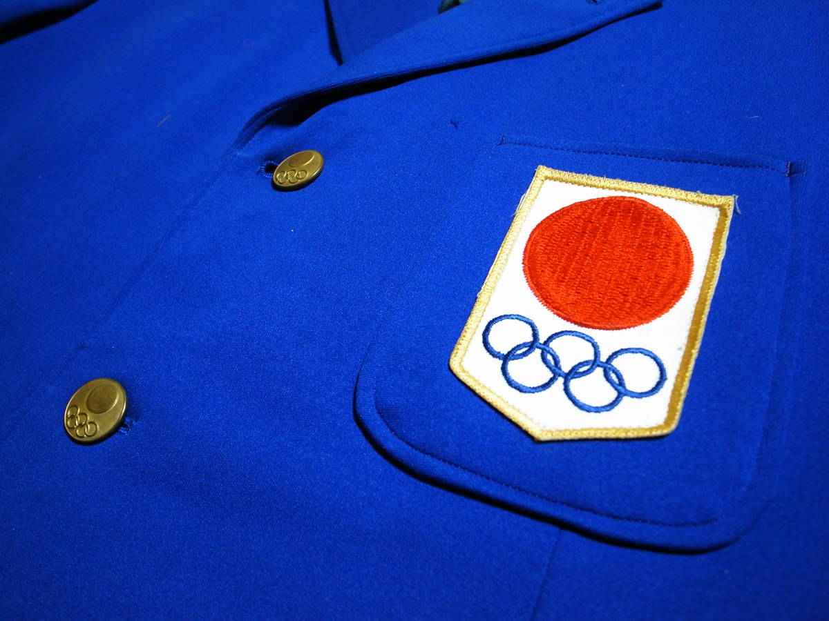 [ как новый * редкостный ]*1964 Tokyo Olympic состязание позиций участник официальный Uni Home блейзер 