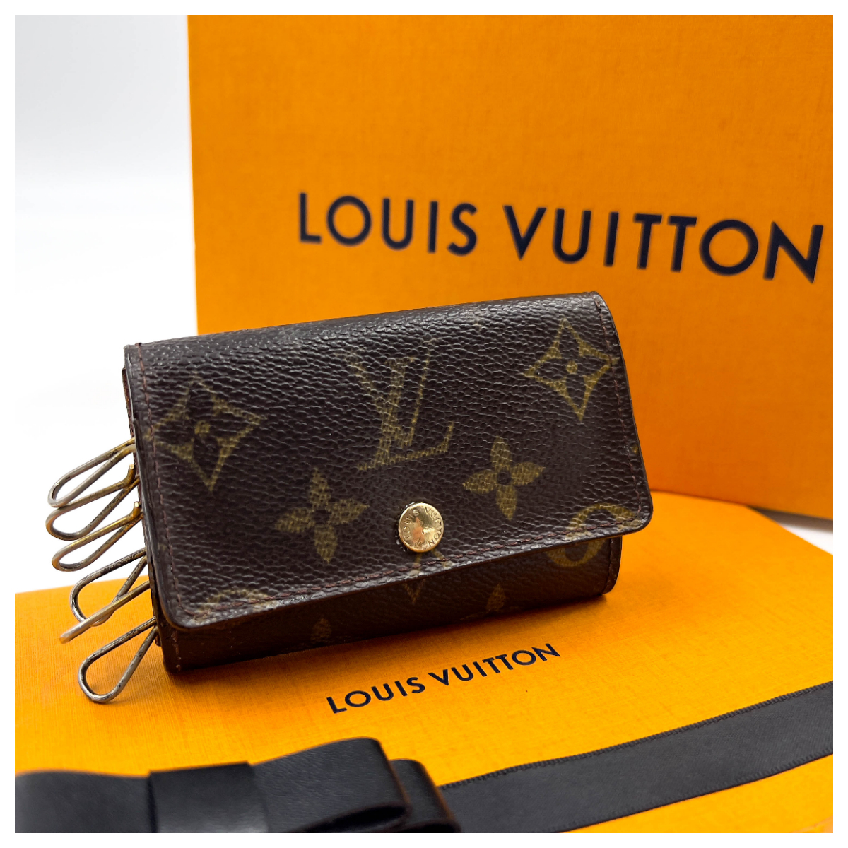 美品 Louis Vuitton ルイヴィトン 1886 モノグラム 6キーケース 小物