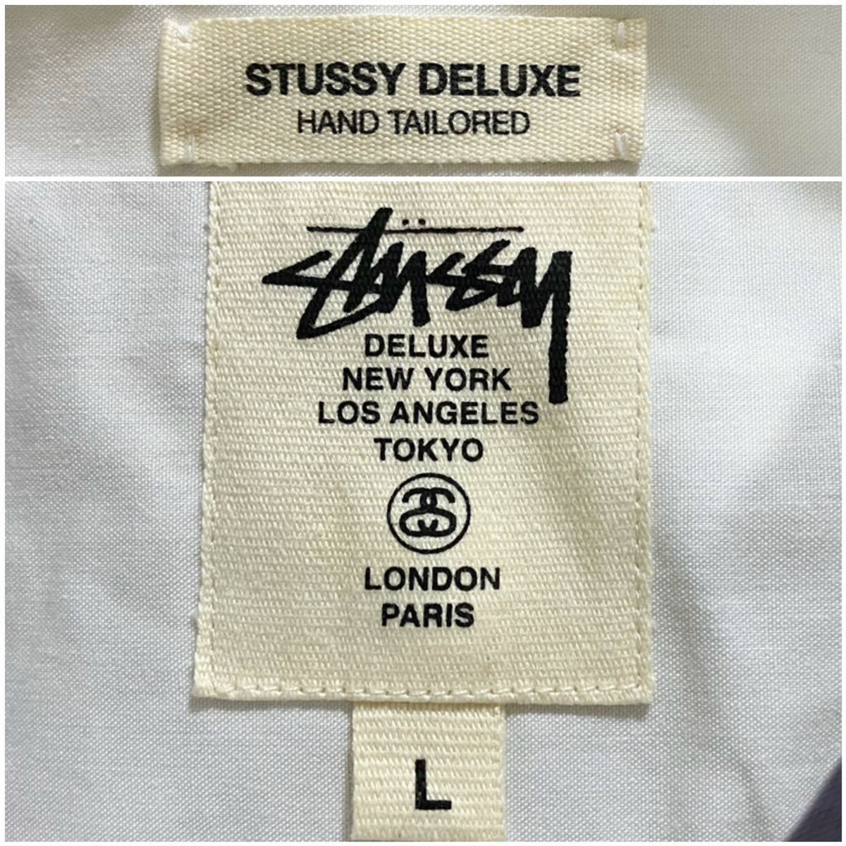【未使用】STUSSY DELUXE ステューシー デラックス チェック柄 長袖シャツ ボタンダウン サイズ Lの画像8
