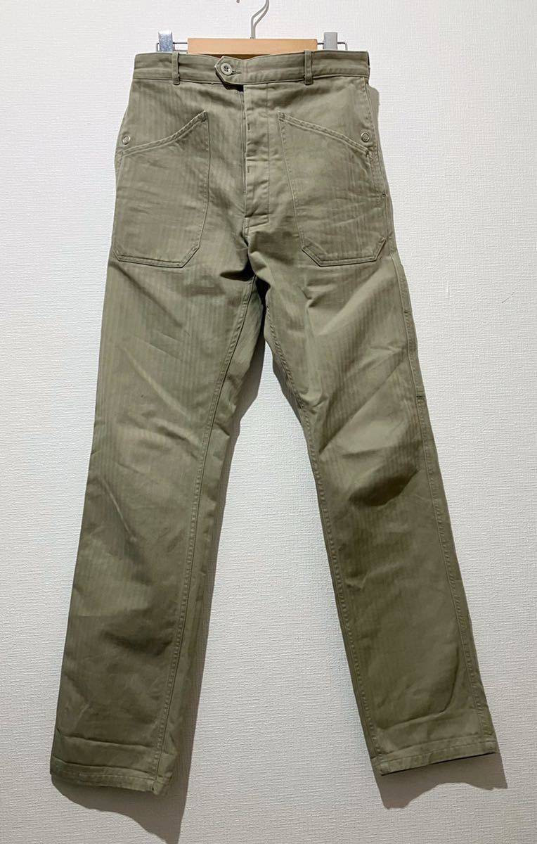 N.O.UN Necessary or Unnecessarynese surrey or Anne nese surrey herringbone material work pants size 30 made in Japan 