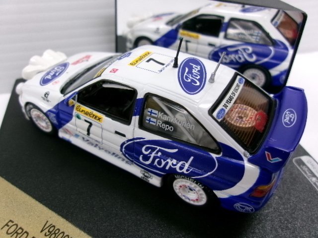 ビテス 1/43 フォード エスコート WRC #7 モンテカルロラリー 1998 J.カンクネン (3275-235)